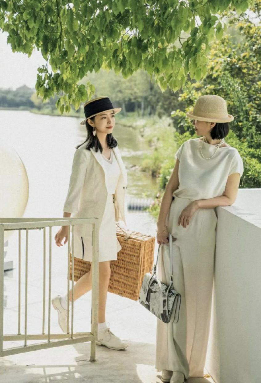 三木母女同款夏装,三木神仙母女穿搭
