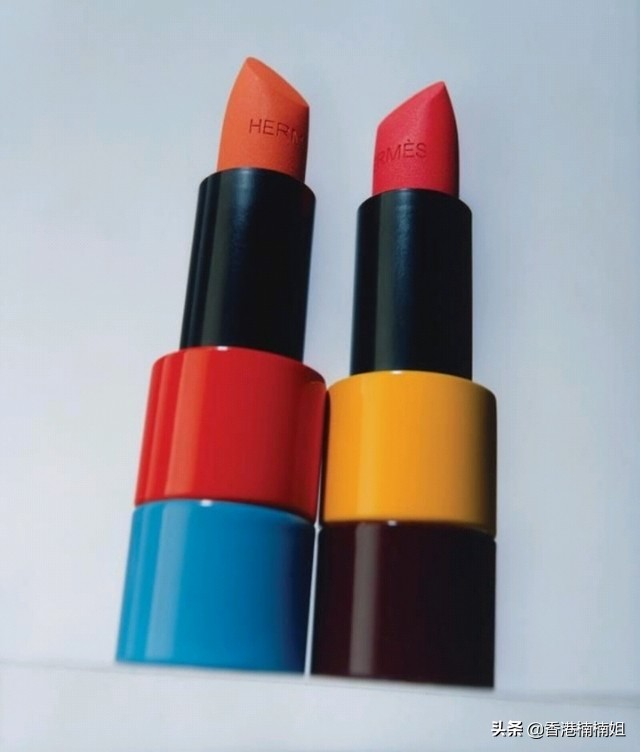 爱马仕橙色彩妆,爱马仕唇妆系列缎光唇膏限量版
