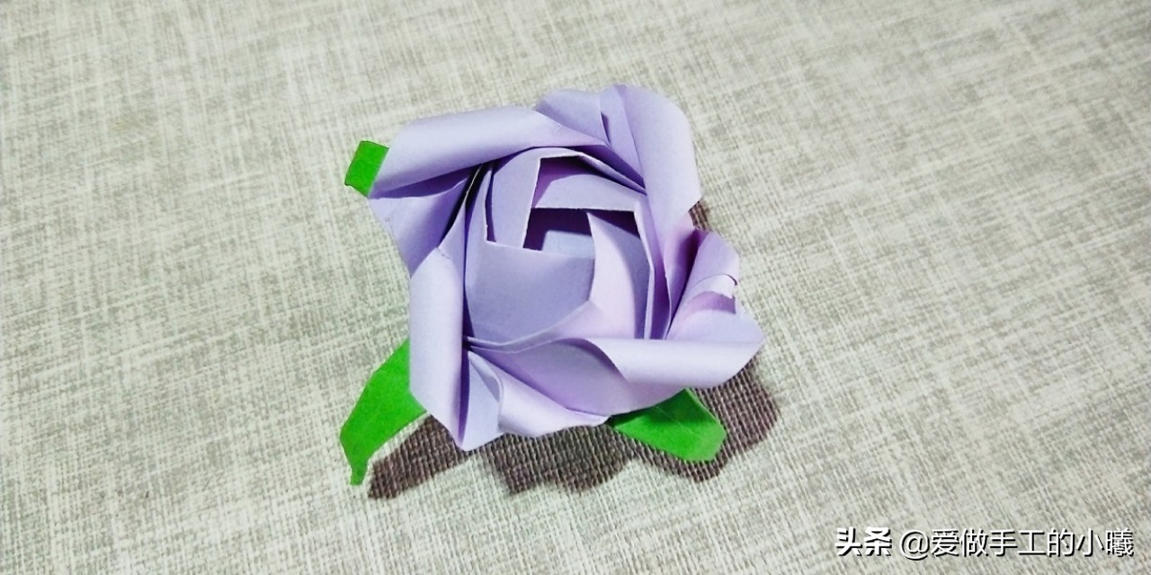 玫瑰花教程折纸简单又漂亮,7-10岁折纸玫瑰花简单又好看