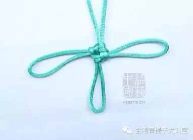 双线弹力绳金刚手串收尾打结图解,手串弹力绳打结方法视频教程全集