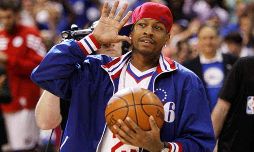 reebok艾弗森蓝白红球衣,reebok跟艾弗森什么关系