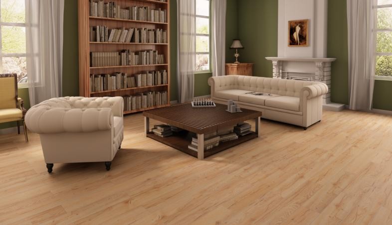 石塑地板好不好？表哥家花5千，效果和实木一样，防潮可再生