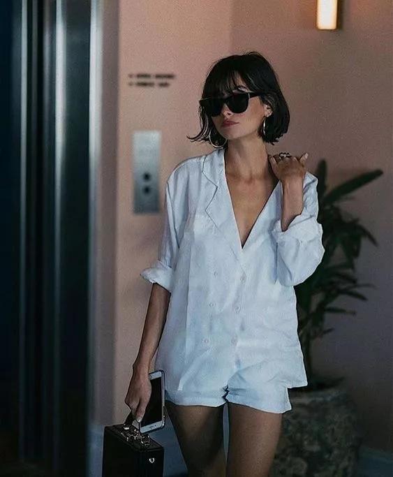 可盐可甜短发女生超a系穿搭,韩系风可盐可甜短发超美造型