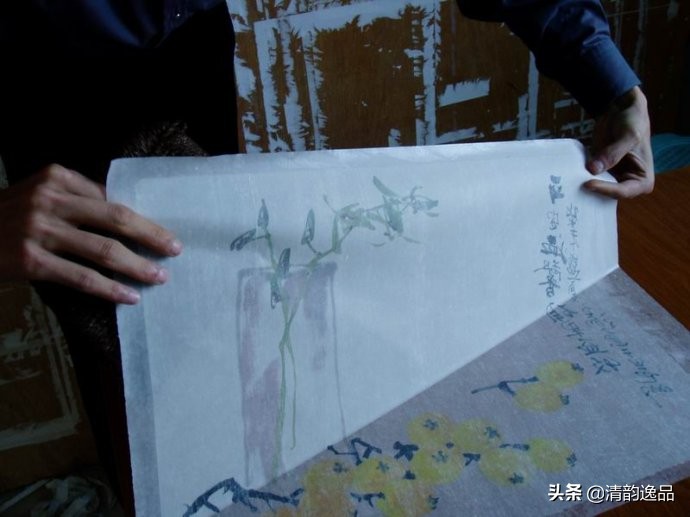 字画木框手工装裱全过程,字画装裱浆糊制作全过程视频