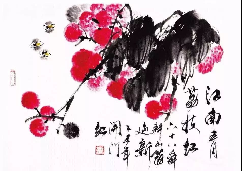 齐白石水墨小品欣赏,齐白石虫草长卷