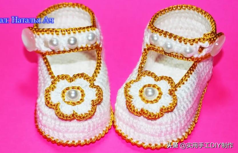 「针织作品」55款美美的蕾丝花朵宝宝鞋子，宝妈们不要错过哦