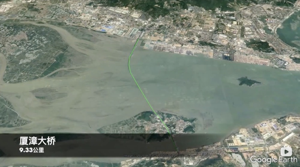 全国最长的跨海大桥全长34公里,全国最宽公铁同层跨海大桥