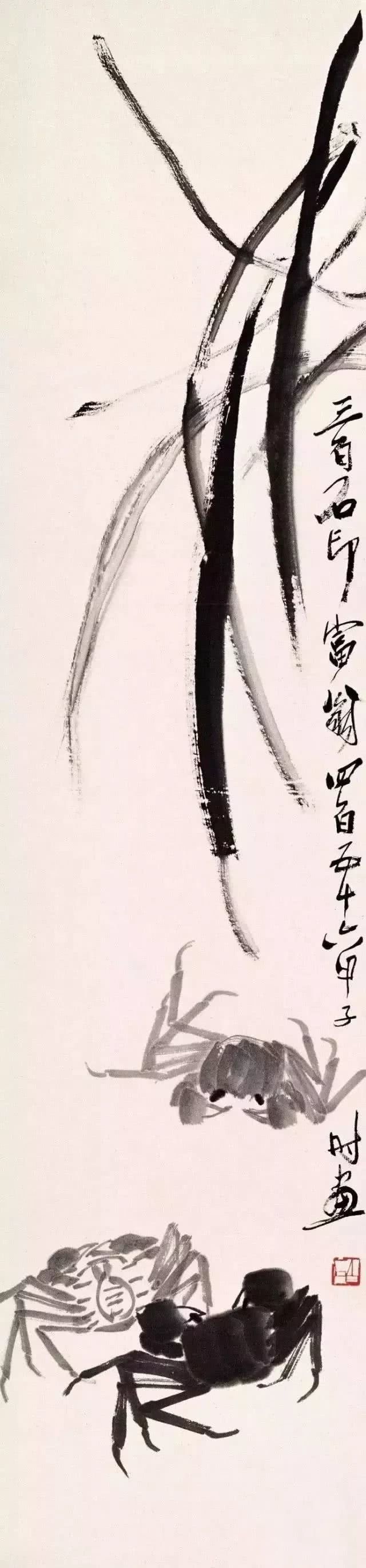 名家笔下的螃蟹诱人极了,中国名家笔下的螃蟹