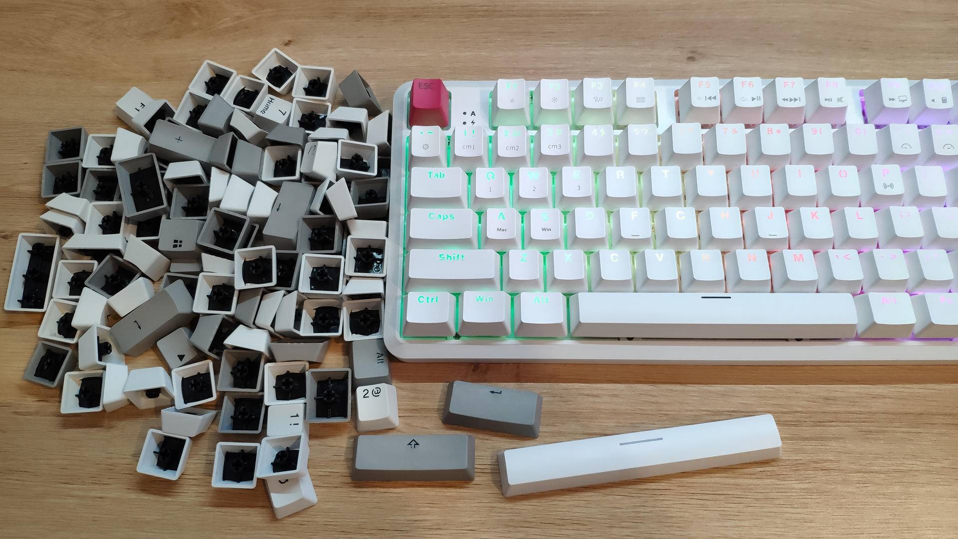 黑爵K870T机械键盘,ajazz黑爵k870tmacbook