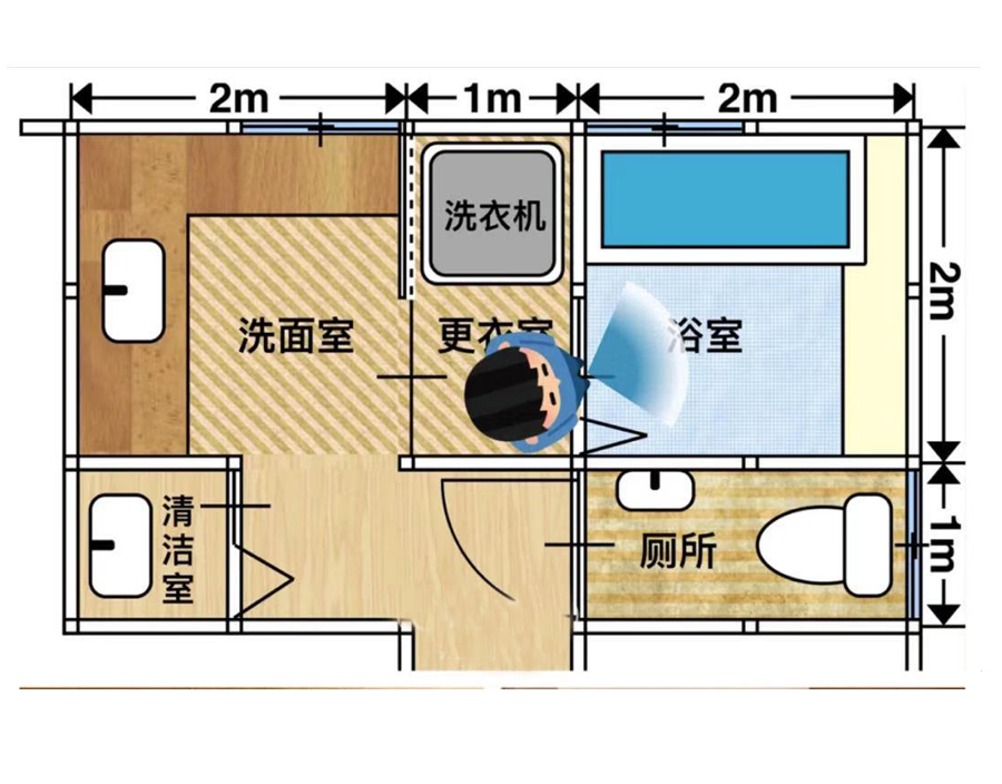 3室2卫改一卫怎么改,北京一户人家卫生间