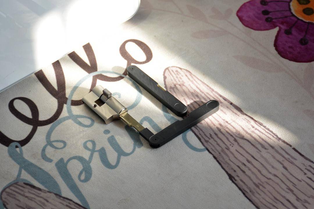 半自动指纹锁直插式锁芯,指纹锁小米最新款