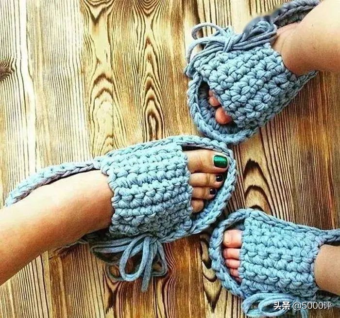 手工钩毛线拖鞋多少钱一双,毛线拖鞋钩编教程