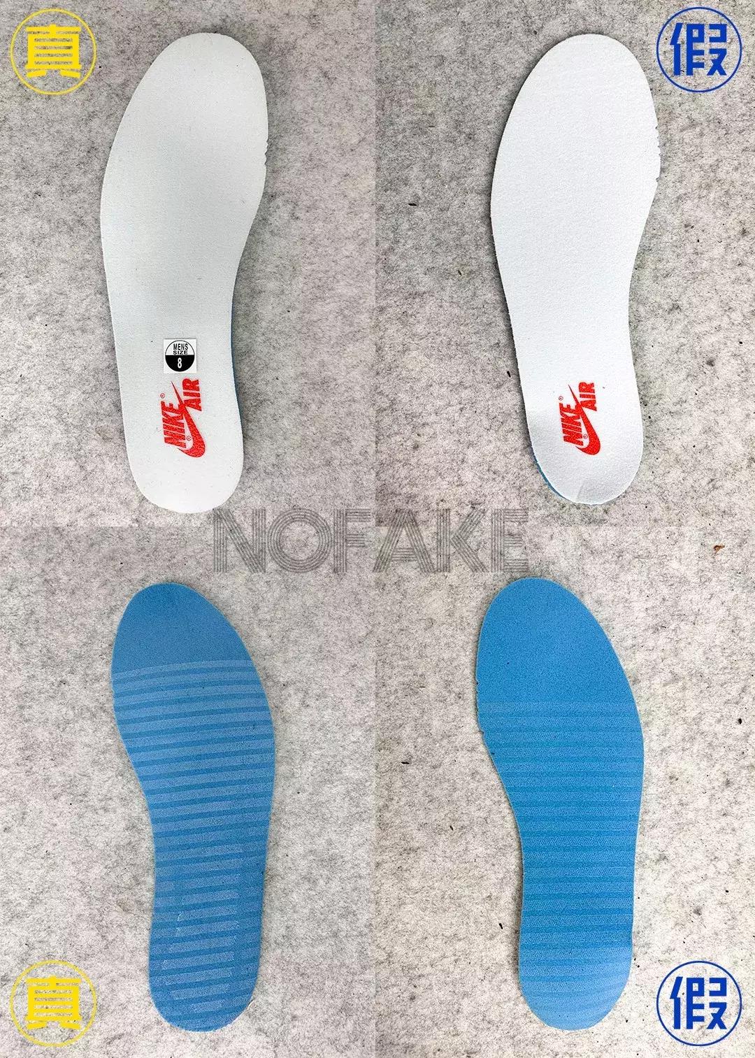 aj1小倒钩一秒分辨真假,aj1小倒钩真假对比