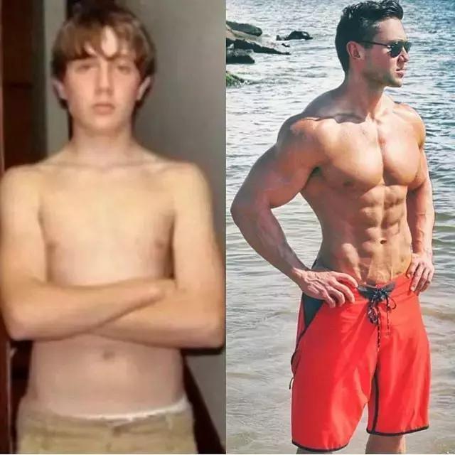 男人有肌肉与没肌肉对比,女人肌肉和男人肌肉区别