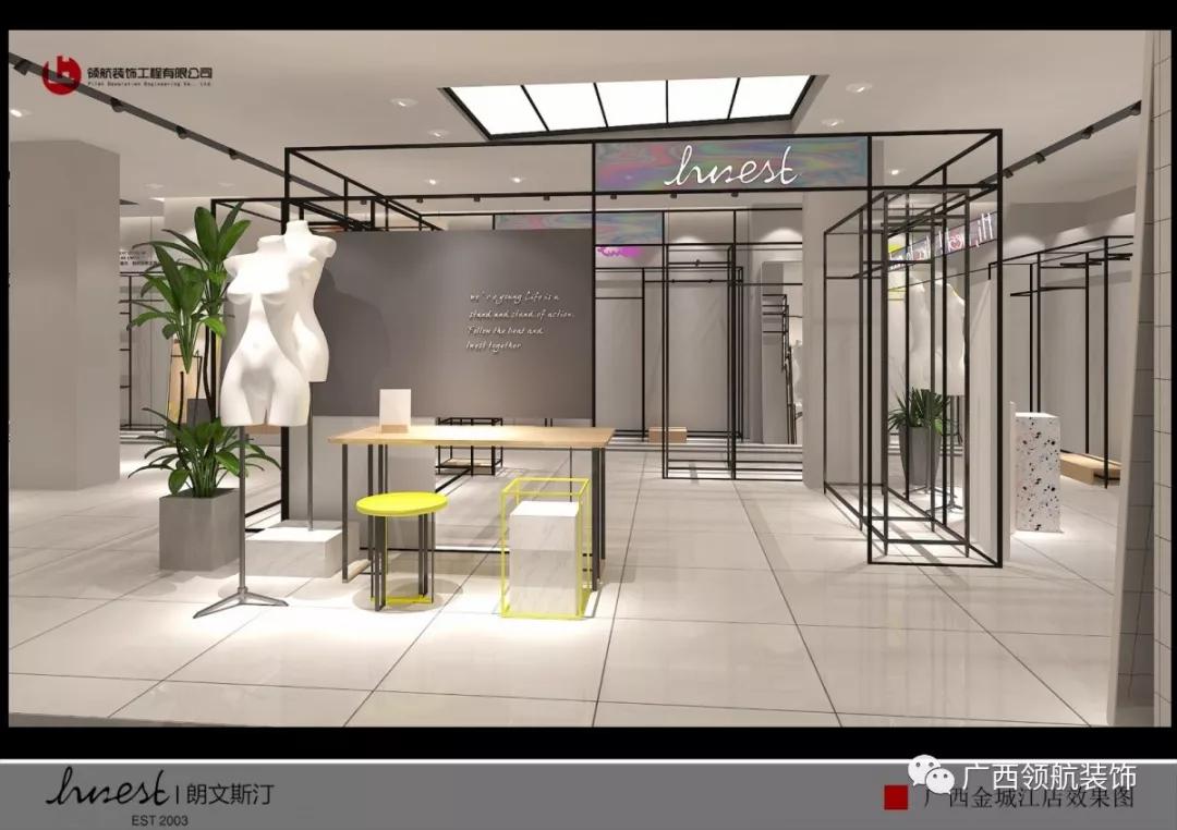 女装店装修简约灰,女装店装修最新风格简约100平方