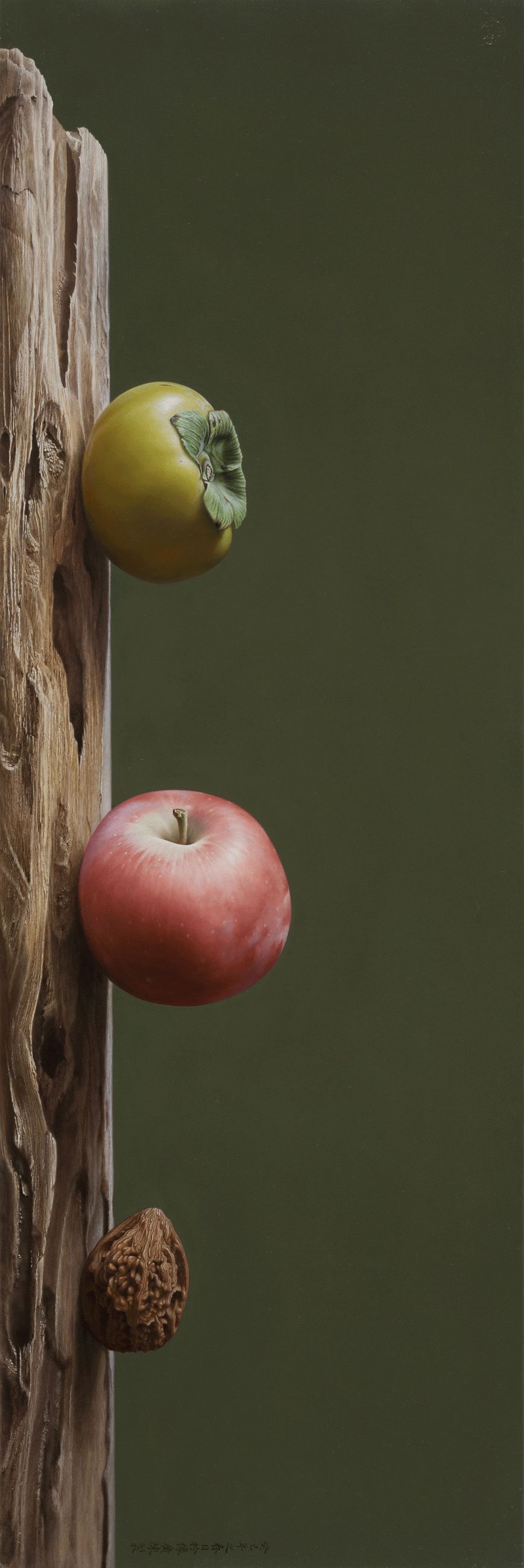 冷军画桃子图片大全,冷军画桃子放大5倍