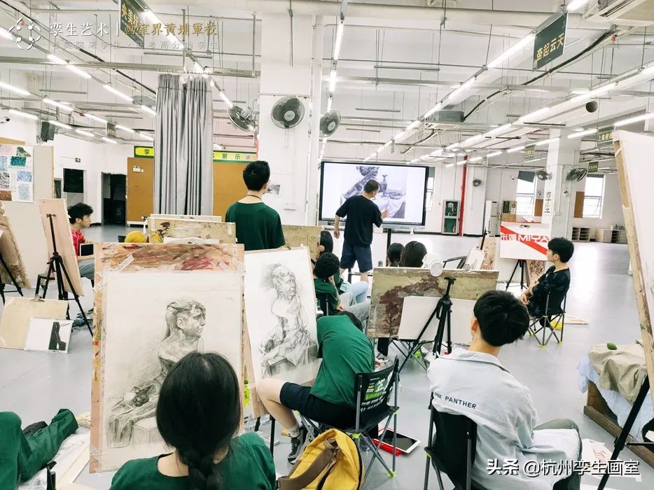 集训20天的成果,美术集训一大群人