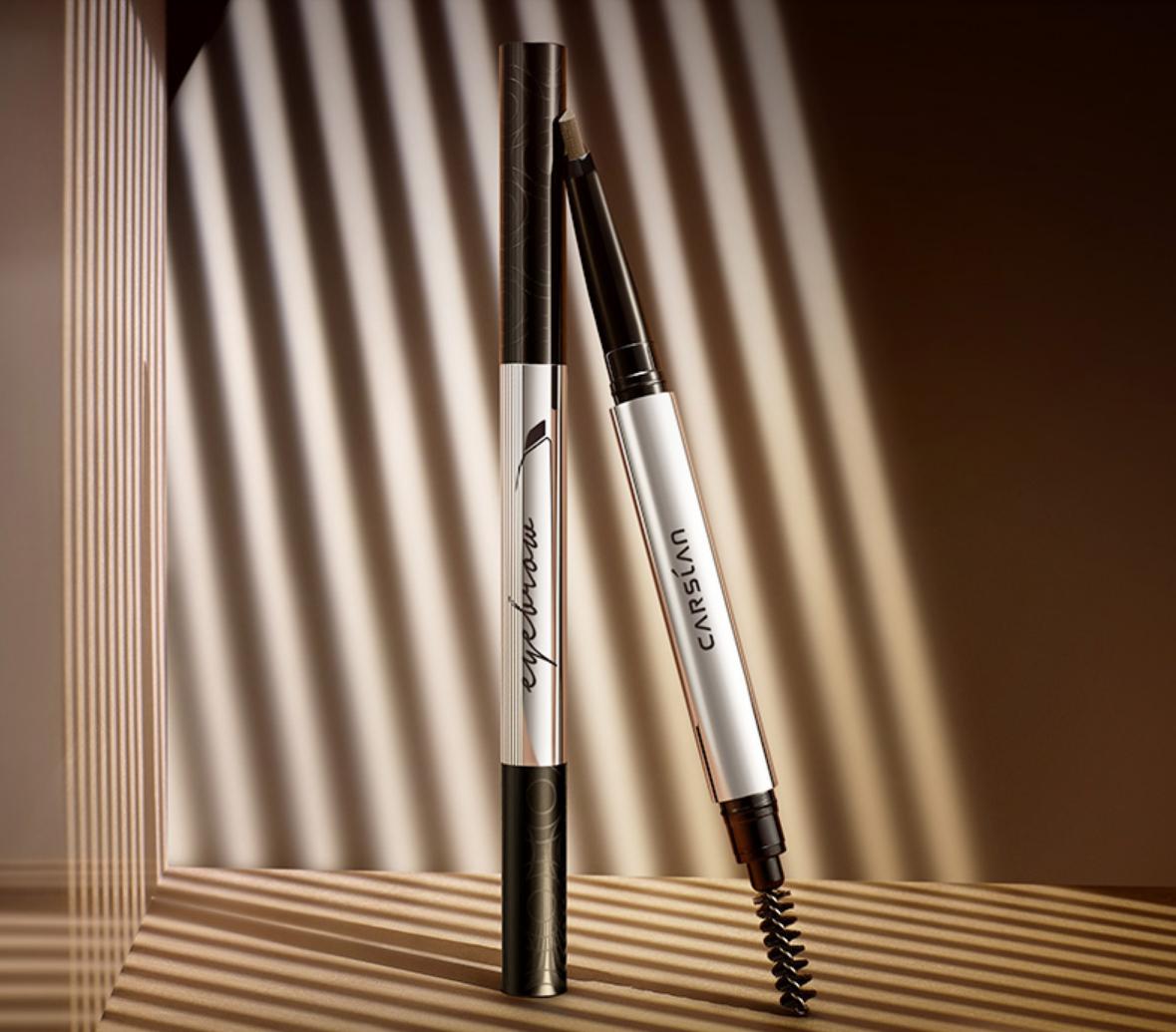 卡姿兰刀削眉笔画眉教程,不会画眉化妆怎么办