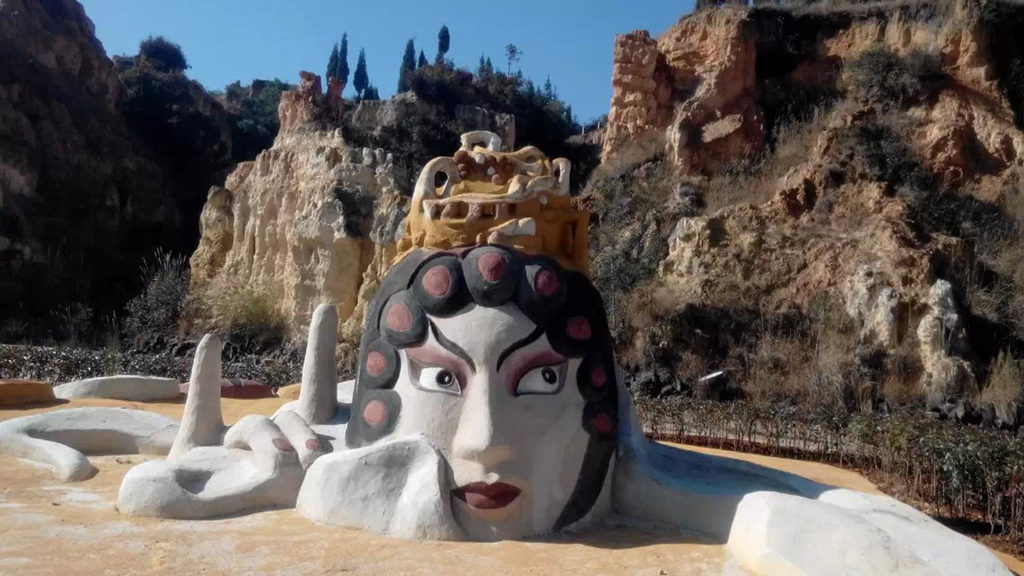 村林的风景图片,云南三林地质奇观图