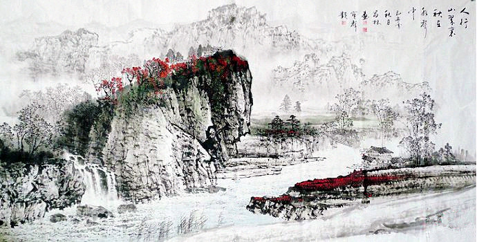 杨昌林山水画,杨昌林山水作品