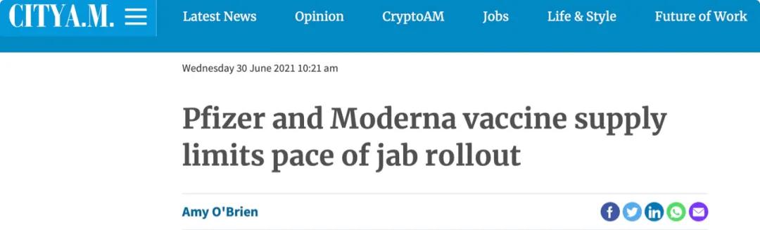 英国为什么打了疫苗疫情还反弹,英国疫苗接种最新消息