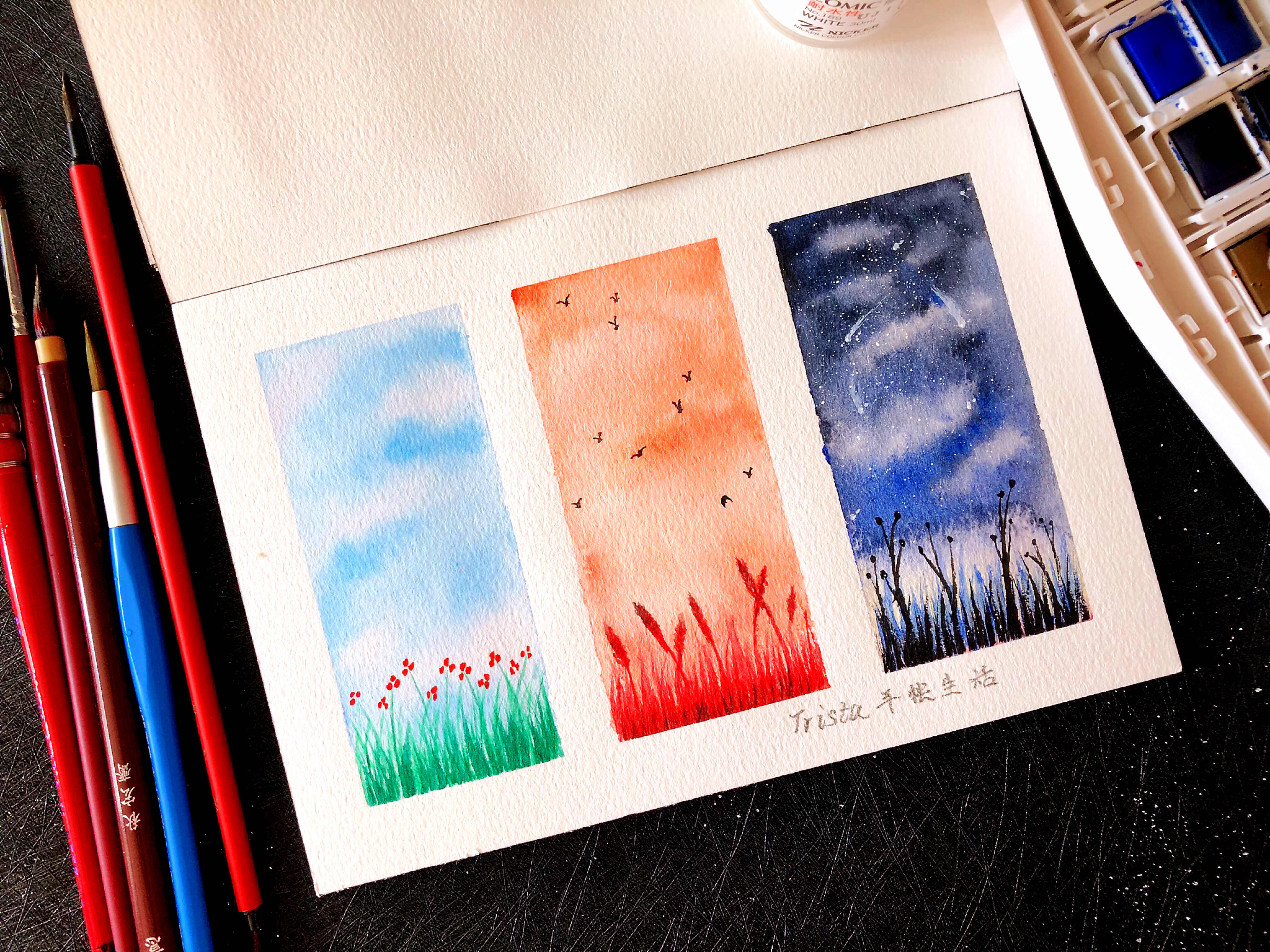 自学水彩的两年里都画了些什么,自学水彩教程书