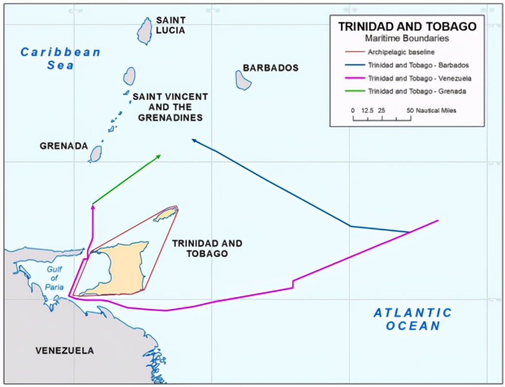 特立尼达和多巴哥海岸线,特立尼达对多巴哥