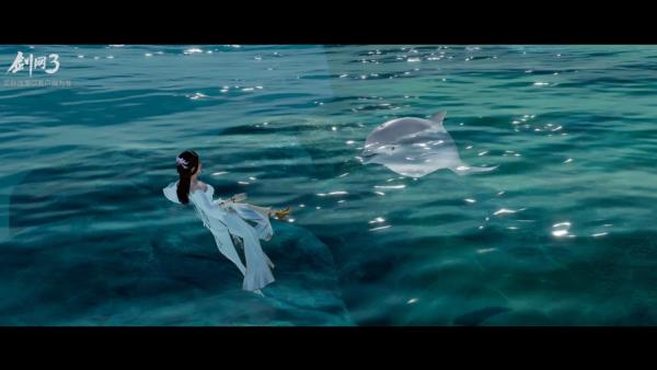 剑网3动物海豚,捡垃圾保护大海