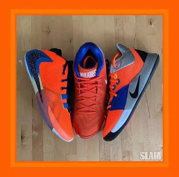 NBA球员今日上脚：詹姆斯穿纪梵希联名款，字母哥一代MVP配色