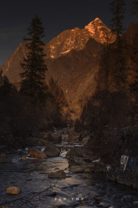 晴空+晚霞，成都又看四姑娘了！