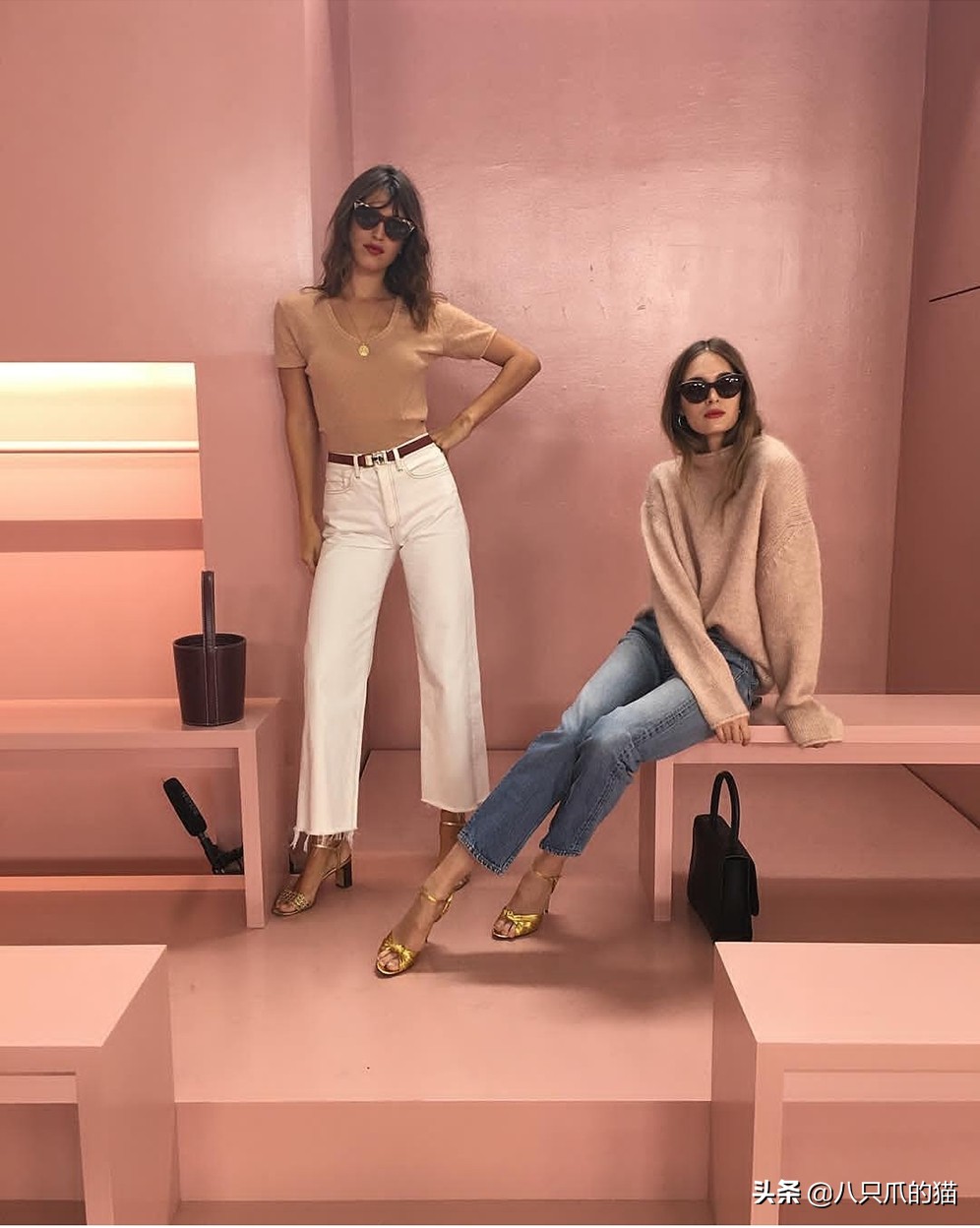 牛仔裤宽松阔腿裤微喇叭裤穿搭,除了阔腿裤还有什么裤子好看