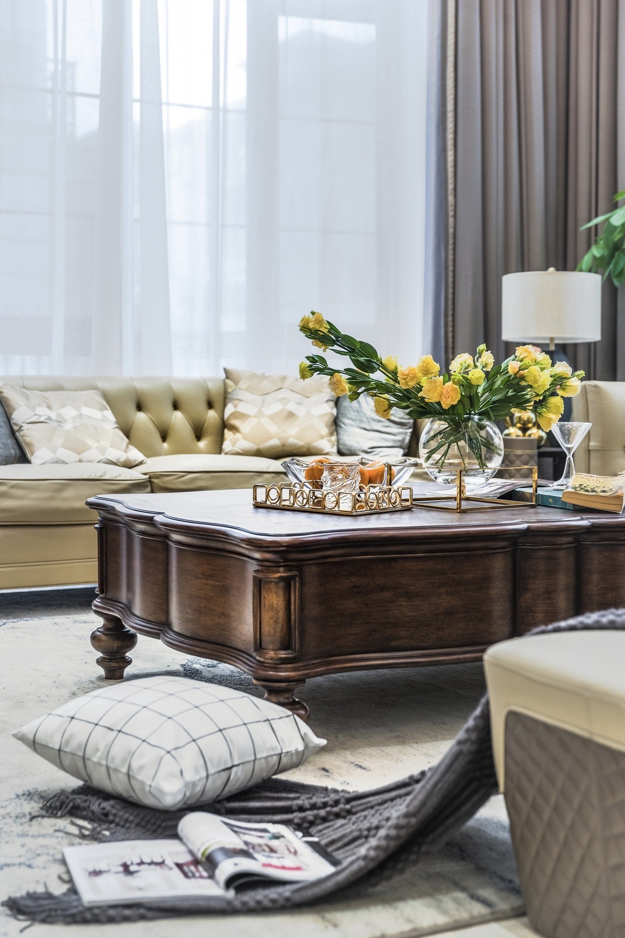 九溪墅精装修效果图,世茂九溪墅国风合院别墅