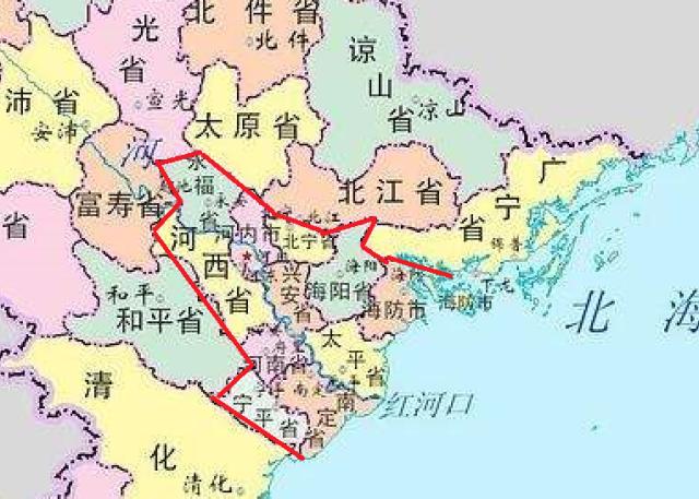 越南八大行政区划中文地图,越南八大区域面积