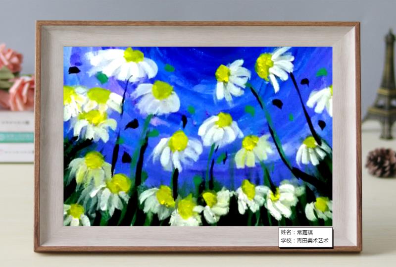 儿童水粉画主题,儿童水粉画作品熏衣草庄园