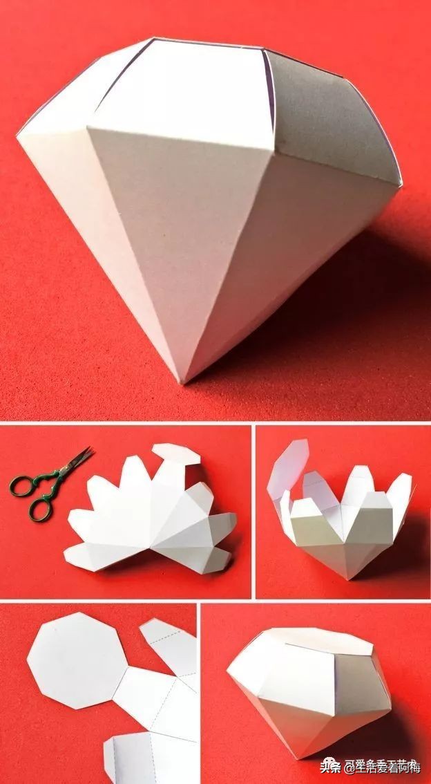 纸手工折盒教程,卡纸折漂亮的包装盒