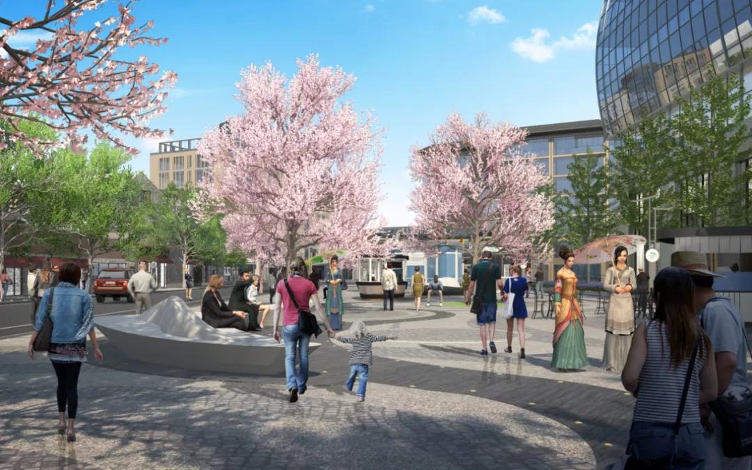 湖滨步行街二期改造提升方案设计/BIDG波士顿国际设计