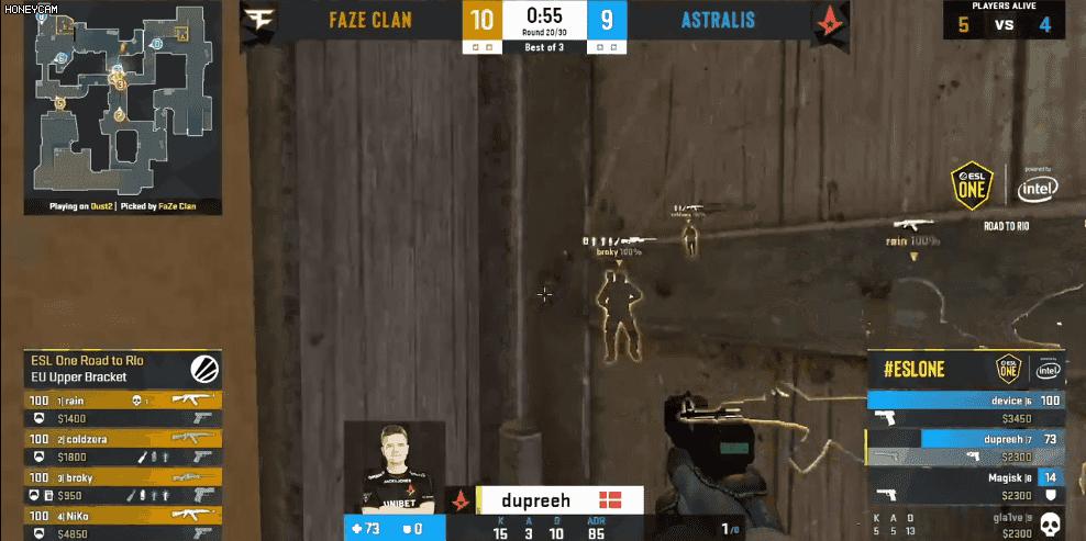 fazevsmouz现在比分,faze对阵a队