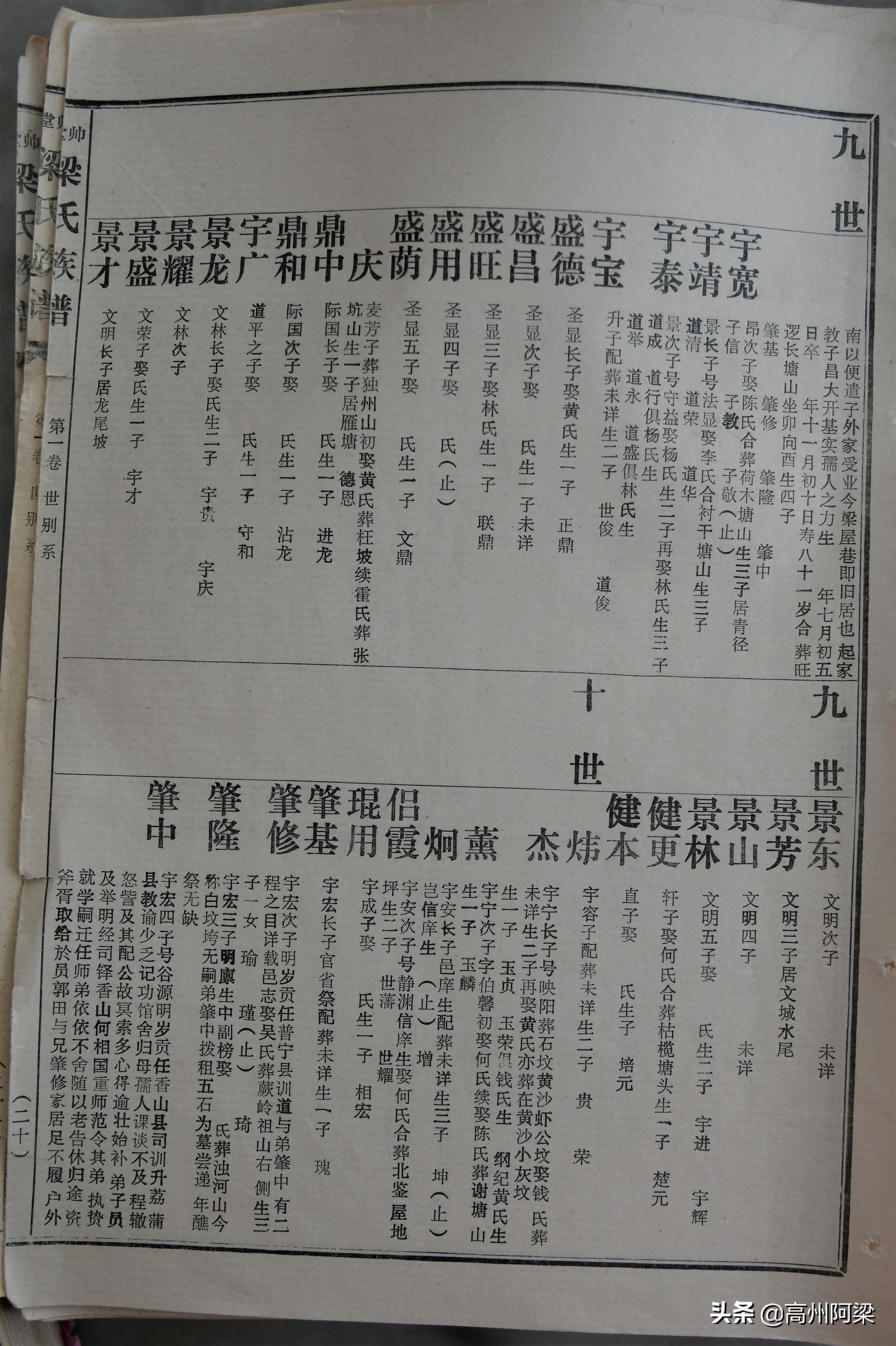 广东高州帅堂梁氏祭祖,广东茂名高州梁氏族谱