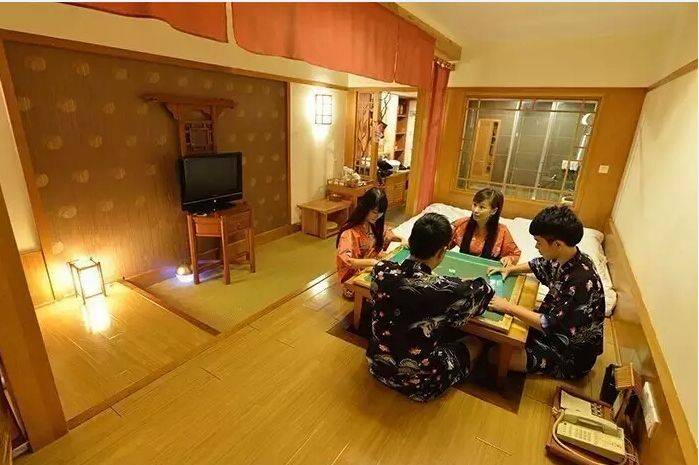 珠海斗门区御温泉的和服,假装在日本泡温泉