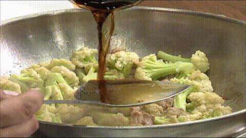 炒花菜不好吃,炒花菜忘了放肉