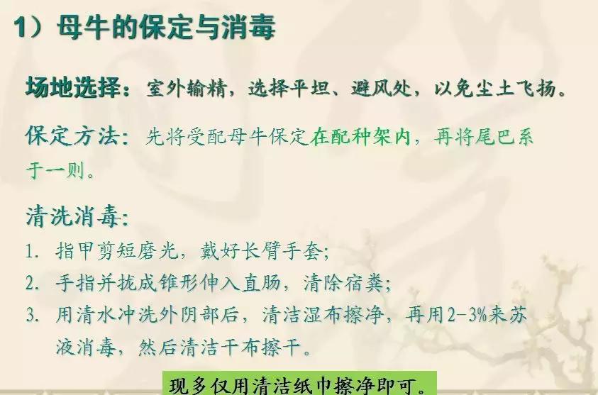 史上最细的打法技巧,输精法的技术要点和注意事项