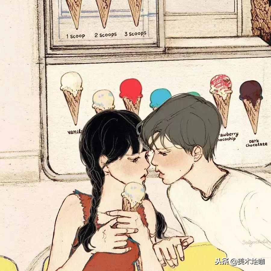 少女心爆棚的唯美插画,软萌插画清新少女心