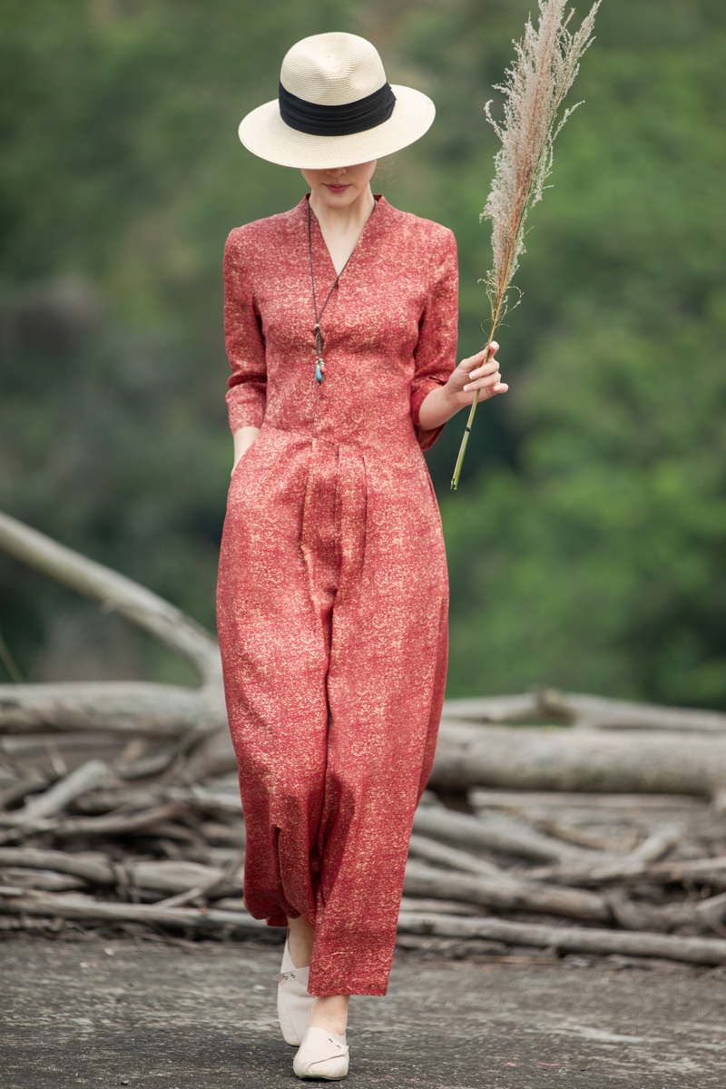 25-40宽松的棉麻连衣裙，透气亲肤，遮肉显瘦，穿出时髦女人味