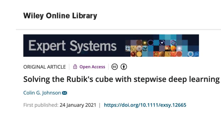 复原混乱的魔方需要几步？诺丁汉大学团队用深度学习告诉你