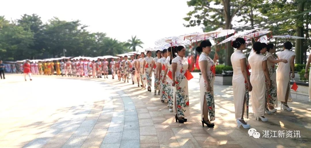 惊艳全国、破世界纪录!455名旗袍佳丽云集湛江遂溪玥珑湖