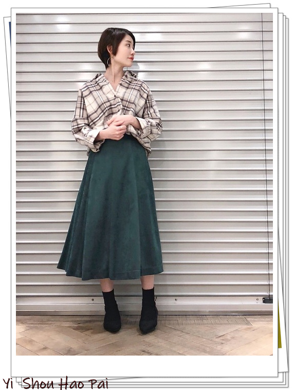 格纹日系衬衫,格纹衬衫怎么搭好看