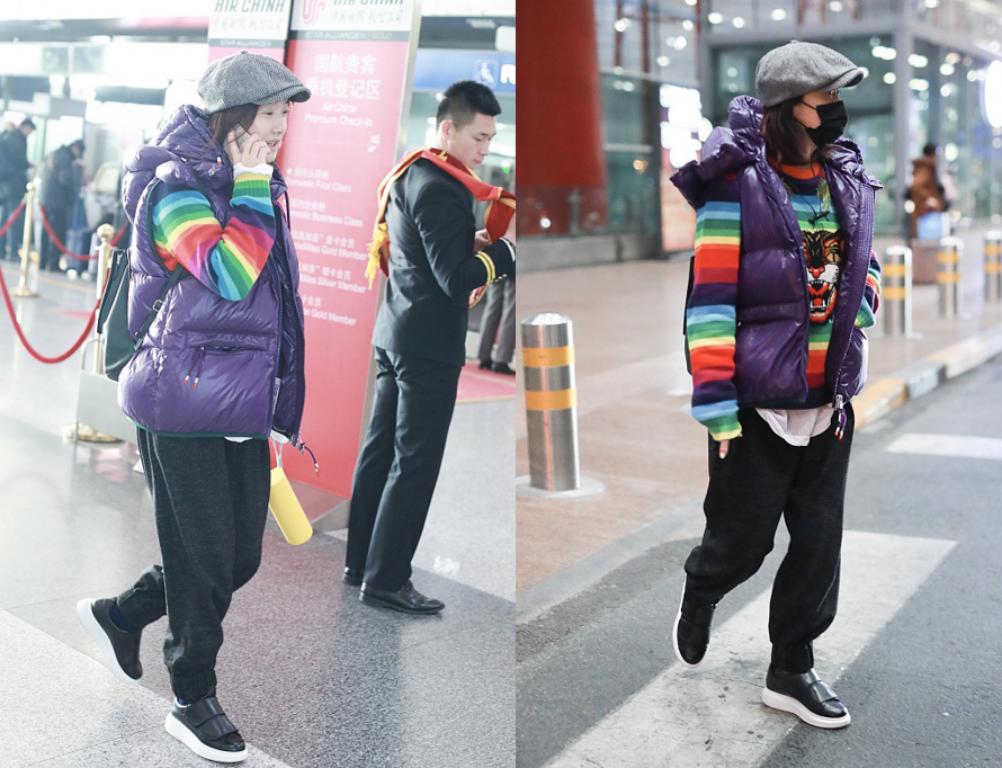 玲花显瘦表演服装,玲花穿牛仔服