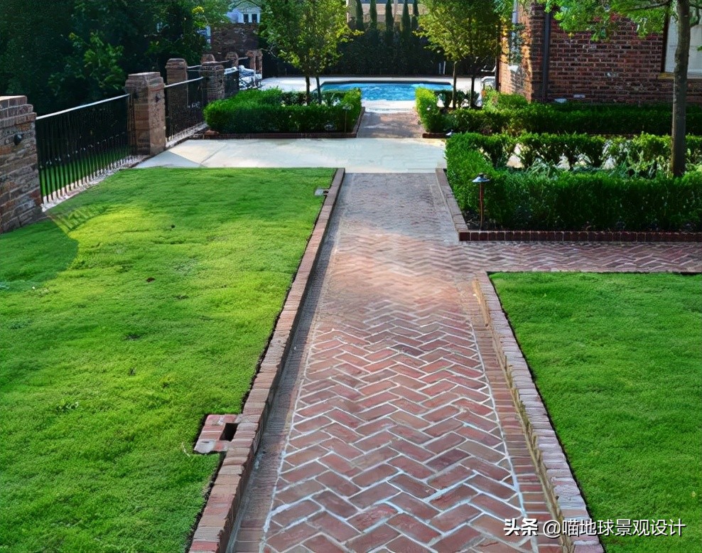 别墅庭院地面透水混凝土,别墅庭院地面铺装材料