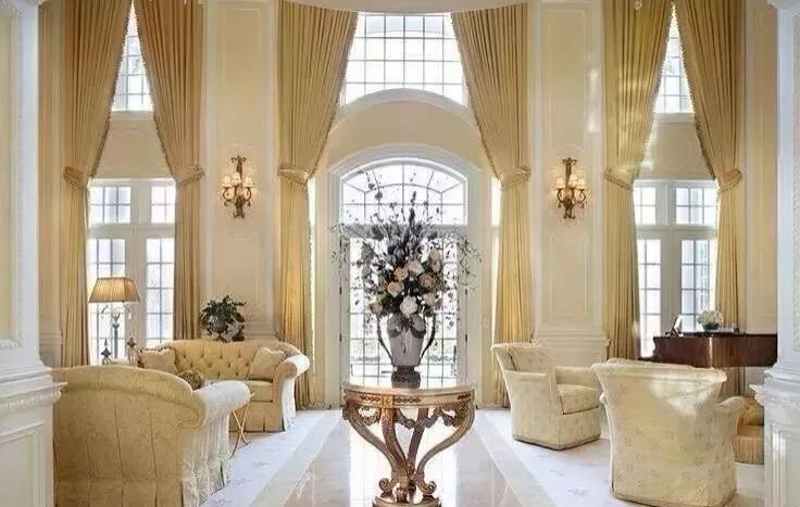 别墅窗帘最新款,100款窗帘效果图