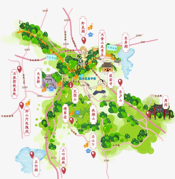 10分钟学会画地图,画一张手绘地图